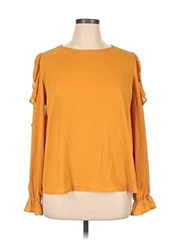 Forever 21 Plus Long Sleeve Blouse (view 1)