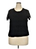 DressBarn Black Short Sleeve Top Size 2X - photo 1