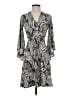 Veronica M. Paisley Gray Casual Dress Size XS - photo 1