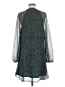 Joie 100% Polyester Polka Dots Gray Casual Dress Size M - photo 2