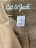 Cat & Jack 100% Polyester Solid Tan Khaki Shorts Size 14 - photo 3