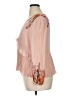 DR2 100% Polyester Pink Long Sleeve Blouse Size XL - photo 5