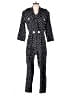 S.L. Fashions Polka Dots Black Jumpsuit Size 10 - photo 1