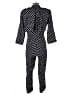 S.L. Fashions Polka Dots Black Jumpsuit Size 10 - photo 2