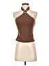 Motel 100% Polyester Brown Tank Top Size S - photo 1