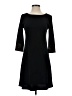 Veronica M. Solid Black Casual Dress Size XS - photo 1