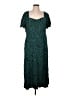 Torrid Animal Print Teal Casual Dress Size Lg Plus (0) - photo 1