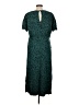 Torrid Animal Print Teal Casual Dress Size Lg Plus (0) - photo 2