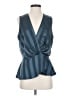 Chloe Oliver Blue Sleeveless Blouse Size S - photo 1