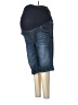 Due Maternity Blue Denim Shorts Size M - photo 1