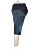 Due Maternity Blue Denim Shorts Size M - photo 4