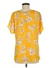 West Kei Yellow Short Sleeve Blouse Size M - photo 2