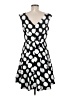 Eliza J 100% Polyester Polka Dots Black Cocktail Dress Size 8 - photo 2