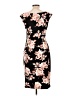 Connected Apparel Floral Black Casual Dress Size 10 - photo 2