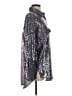 Pilcro Metallic Silver Long Sleeve Blouse Size S - photo 4