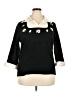 Notations Black Pullover Sweater Size 2X - photo 1