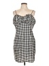 Shein Curve Checkered-gingham Black Casual Dress Size 12 - photo 1