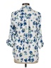 BCX 100% Polyester Floral Blue 3/4 Sleeve Blouse Size M - photo 2