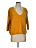 Express 100% Polyester Gold 3/4 Sleeve T-Shirt Size S - photo 1
