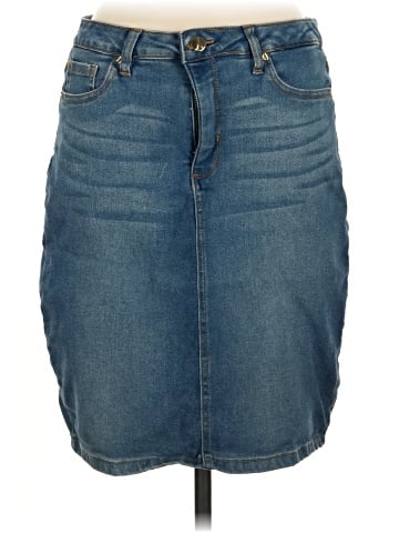 Jones New York Signature Denim Skirt (view 1)