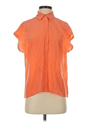 Equipment Short Sleeve Silk Top (view 1)