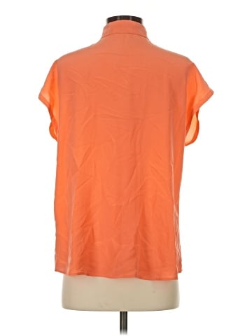 Equipment Short Sleeve Silk Top (view 2)