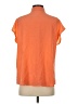 Equipment 100% Silk Color Block Orange Short Sleeve Silk Top Size XS - photo 2