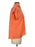 Equipment 100% Silk Color Block Orange Short Sleeve Silk Top Size XS - photo 4