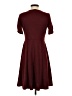En Focus Studio Solid Burgundy Casual Dress Size 4 - photo 2
