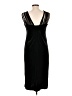 Nicole Miller Solid Black Cocktail Dress Size 10 - photo 2