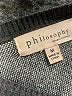 Philosophy Republic Clothing Stars Gray Black Pullover Sweater Size M - photo 7