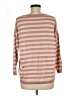 Ann Taylor LOFT Stripes Pink Pullover Sweater Size L - photo 2