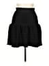 BCBGMAXAZRIA Solid Black Casual Skirt Size L - photo 1