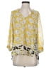 CAbi 100% Polyester Yellow 3/4 Sleeve Blouse Size XS - photo 1