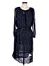 Gerard Darel Print Blue Gray Casual Dress Size 6 (38) - photo 1