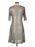 Espresso Metallic Silver Casual Dress Size L - photo 2