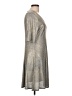 Espresso Metallic Silver Casual Dress Size L - photo 4