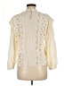 MNG Ivory Long Sleeve Blouse Size 6 - photo 2