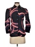 Custo Barcelona Print Black 3/4 Sleeve Button-Down Shirt Size XS (1) - photo 1