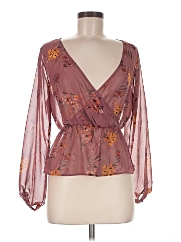 Charlotte Russe Long Sleeve Blouse (view 1)