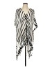 14th & Union 100% Polyester Gray White Swimsuit Cover Up One size - photo 1