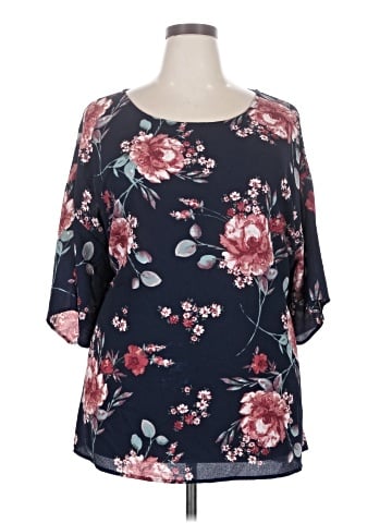 Molly & Isadora 3/4 Sleeve Blouse (view 1)