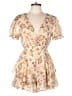 Charlotte Russe 100% Polyester Floral Ivory Romper Size L - photo 1