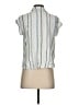 True Craft Stripes Blue Short Sleeve Blouse Size S - photo 2