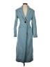 Zara 100% Viscose Blue Trenchcoat Size XS - photo 1