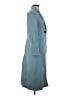Zara 100% Viscose Blue Trenchcoat Size XS - photo 4