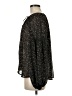 Blu Pepper 100% Polyester Stars Black Long Sleeve Blouse Size M - photo 5