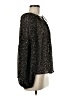Blu Pepper 100% Polyester Stars Black Long Sleeve Blouse Size M - photo 4