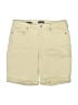 NYDJ Solid Yellow Khaki Shorts Size 10 - photo 1