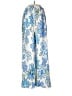Peppermayo 100% Polyester Floral Blue Casual Pants Size 8 - photo 1